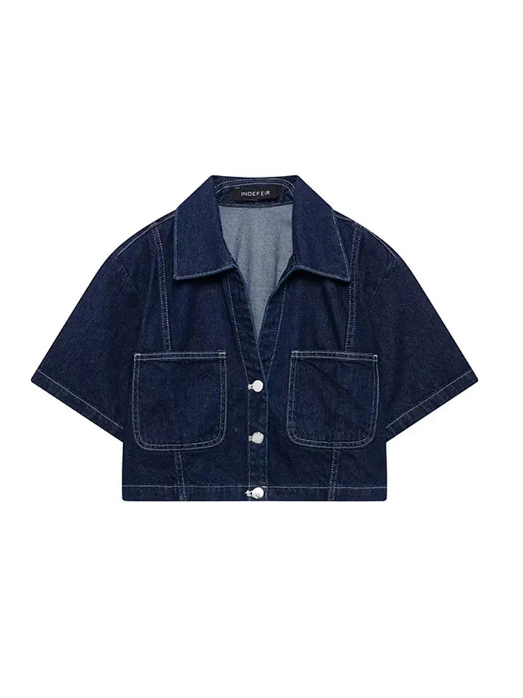 Nlzgmsj Summer Women's Casual Sets Fashion Mini Skirt Shorts Sets Denim Short Shirt Top Sets For Women Street Women Outfit