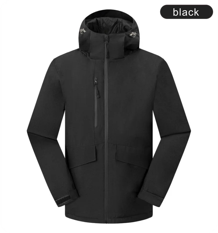 New down cotton jacket logo customization warm and waterproof fabric wear-resistant and breathable no fading