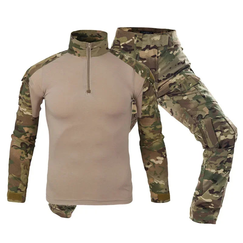 Tactical Uniform Suits Milit Outdoor Camouflage Suit Hunting Shirts Pants Fish Trainning Airsoft Paintball Clothes Sets