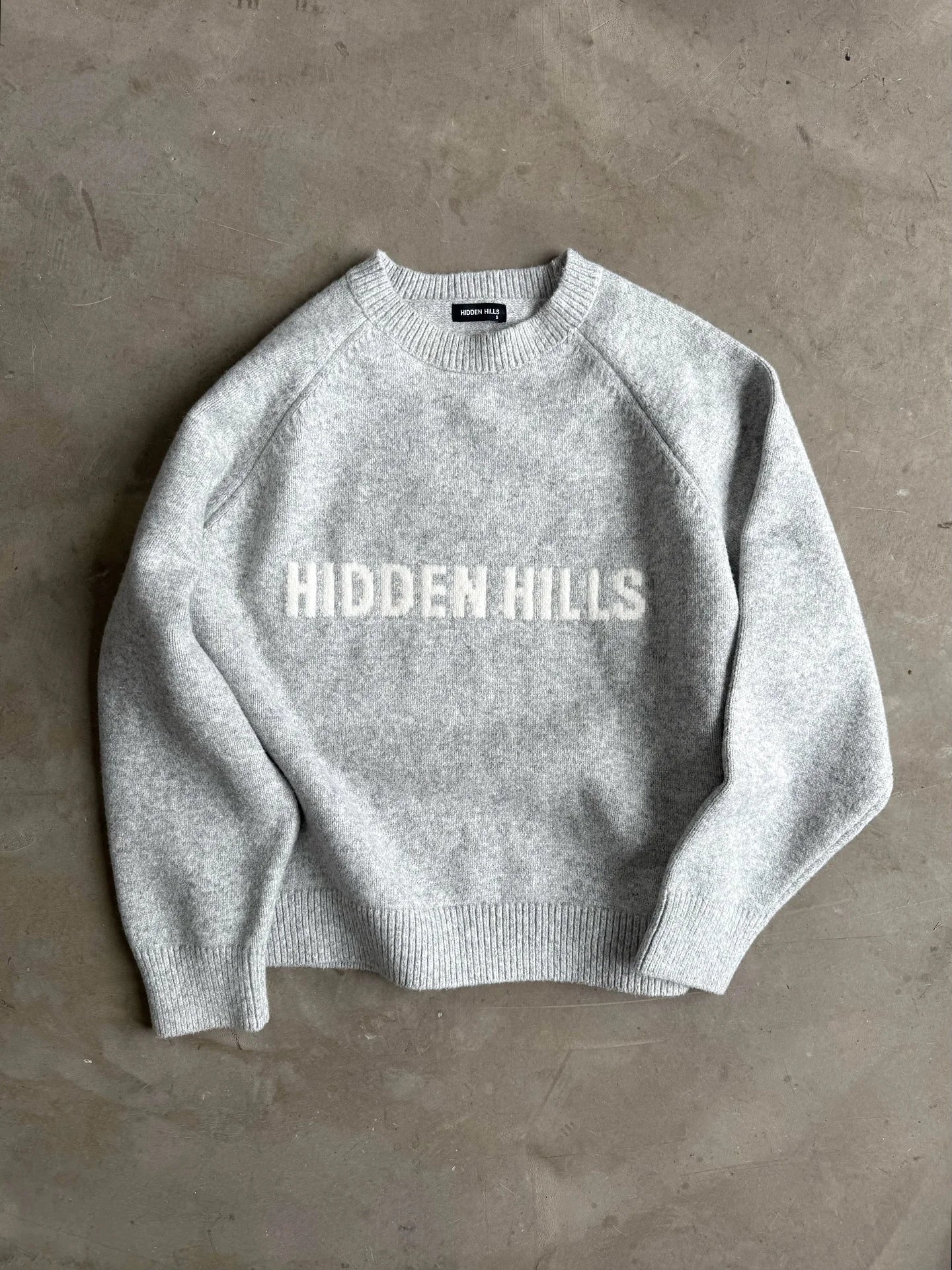 Street Y2K Gothic English letter pattern simple grey women sweater retro hip-hop American fashion punk versatile pullover