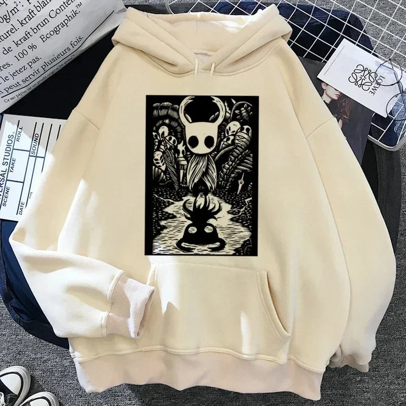 Hollow Knight Men's and Women's Same Hoodie Korean Y2k Aesthetics Autumn/Winter Hoodie Pattern Street Wear