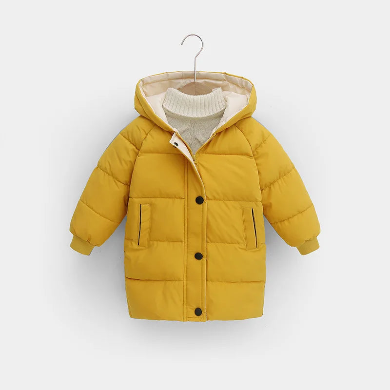 OLEKID 2025 Autumn Winter Children Boys Jacket Hooded Down Cotton Thick Warm Girls Parka 1-10 Years Kids Baby Outerwear Coat