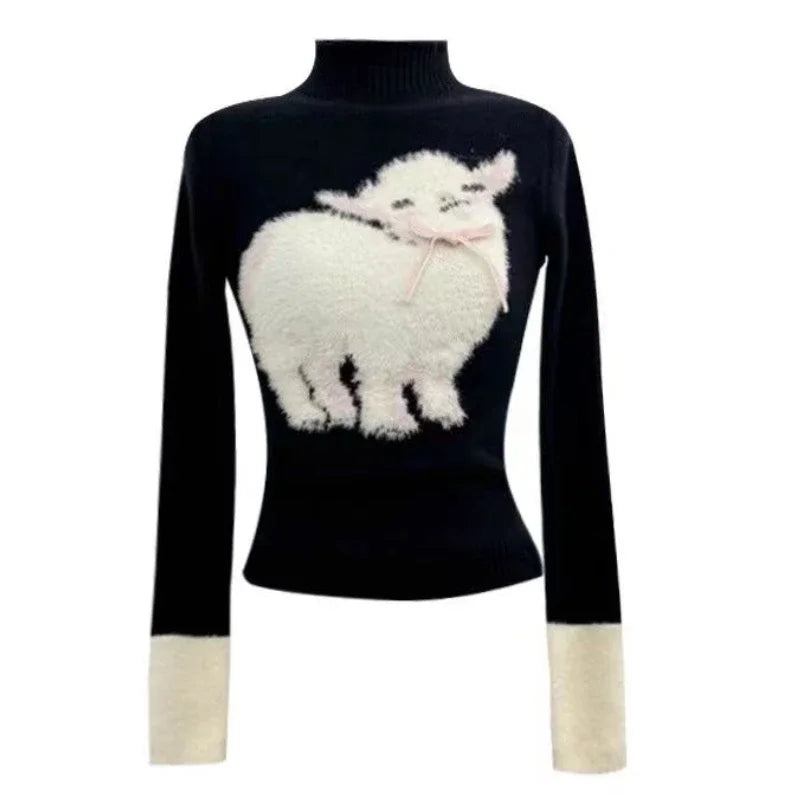 Winter Vingate New 2 Piece Set Women Patchwork Elegant Y2k Knitted Skirt Suit Female Korean Fashion Design Casual Belt Set 2025