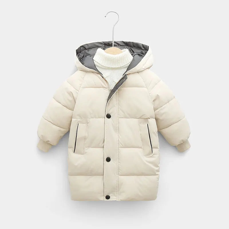 OLEKID 2025 Autumn Winter Children Boys Jacket Hooded Down Cotton Thick Warm Girls Parka 1-10 Years Kids Baby Outerwear Coat