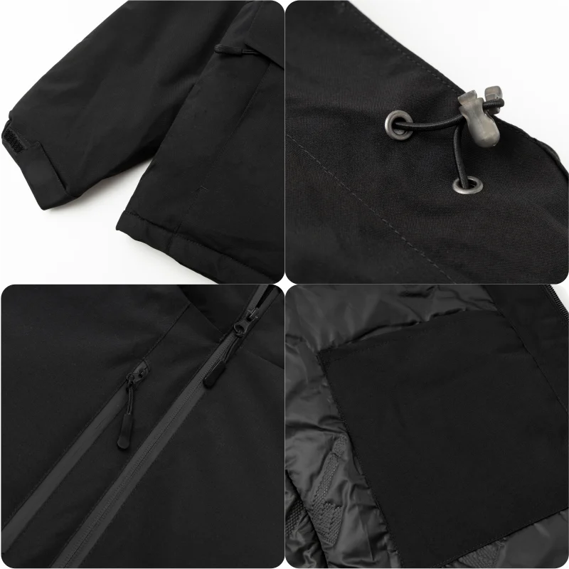 New down cotton jacket logo customization warm and waterproof fabric wear-resistant and breathable no fading