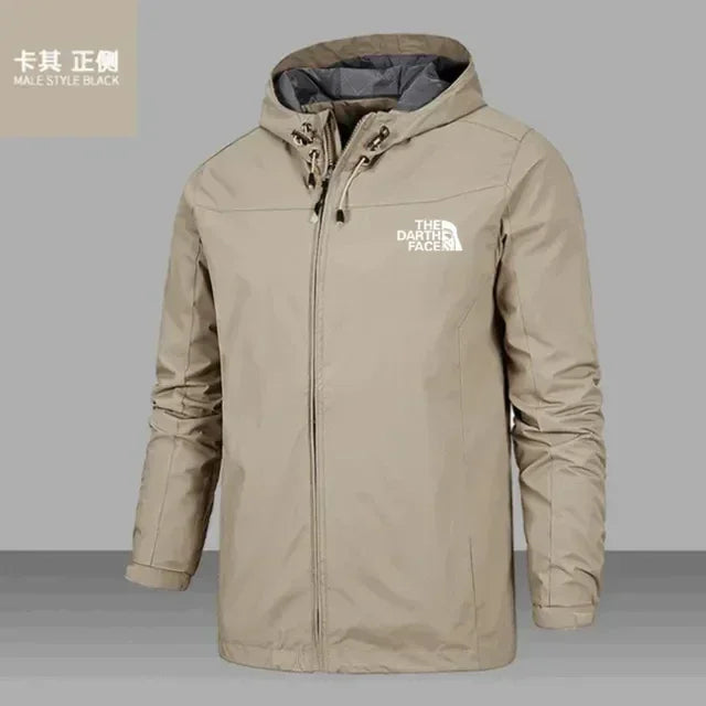 2025 Men's waterproof jacket, men's heat hunter, camouflage bomber jacket with hood, high-quality men's jacket