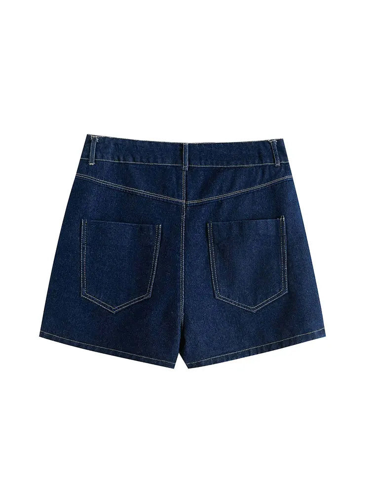 Nlzgmsj  Summer Women's Casual Sets Fashion Mini Skirt Shorts Sets Denim Short Shirt Top Sets For Women Street Women Outfit