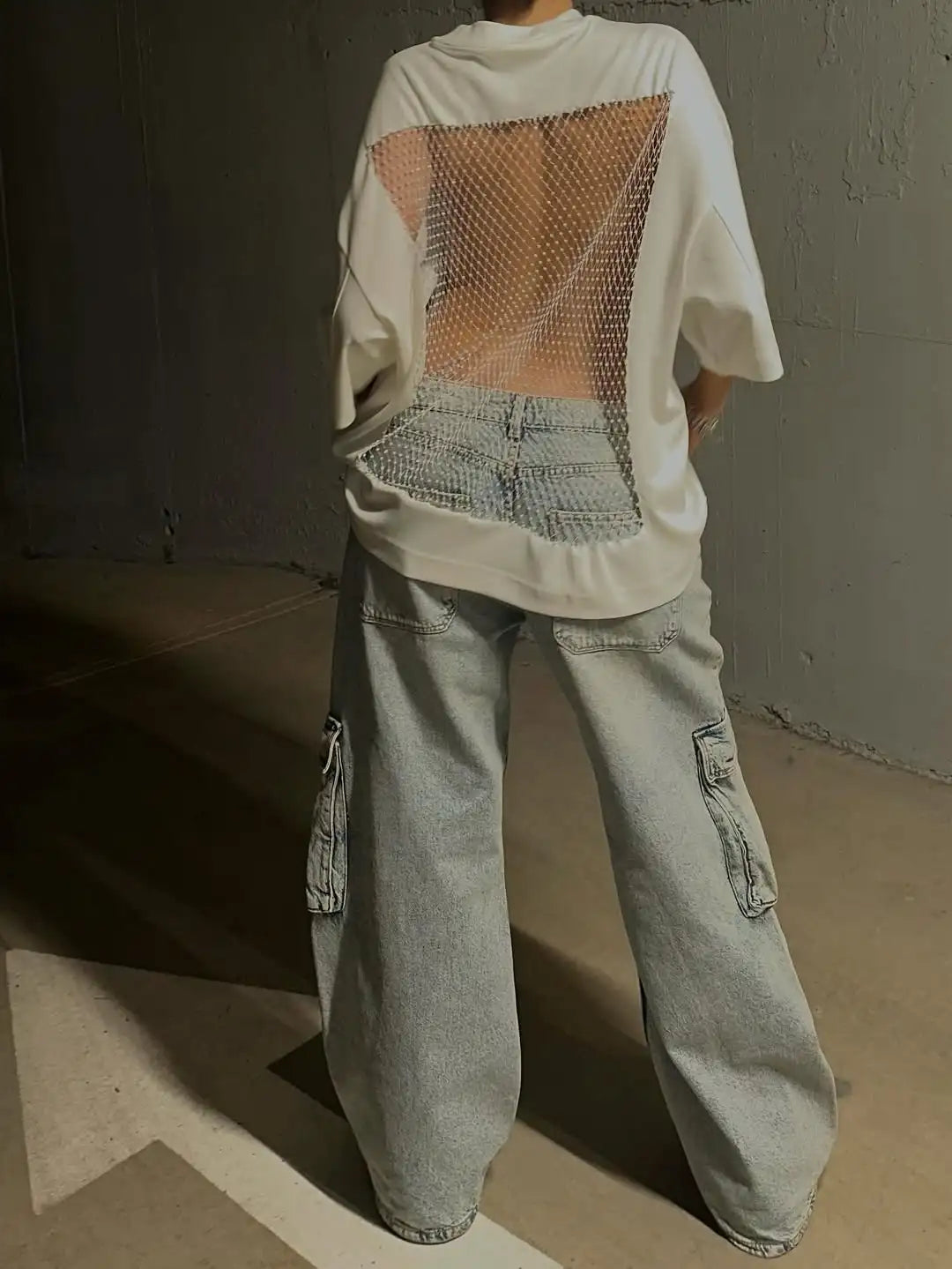 New Women's Sexy Hollowed Out Mesh Street Retro Hoodie Y2K Fashion Pullover Couple Casual Hoodie