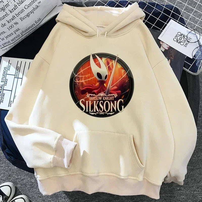Hollow Knight Men's and Women's Same Hoodie Korean Y2k Aesthetics Autumn/Winter Hoodie Pattern Street Wear