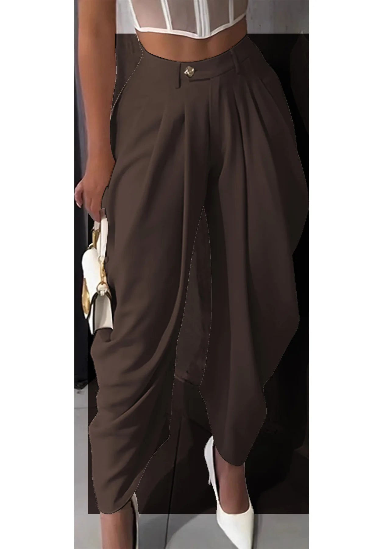 Women High Waist Jogger Loose Long Harlen Pants 2025 Fall Autumn OL Work Fashion Active Casual Street Trousers