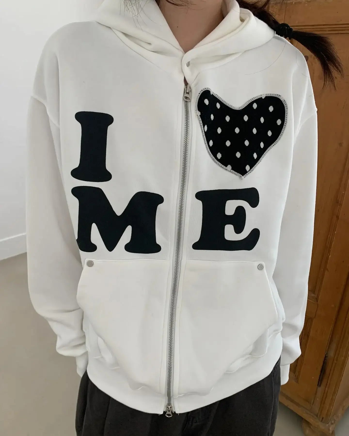 American Street Retro Letter Patch Embroidery Oversized Sweatshirt Women's Y2K New Harajuku Hip Hop Goth Casual Joker Pullover