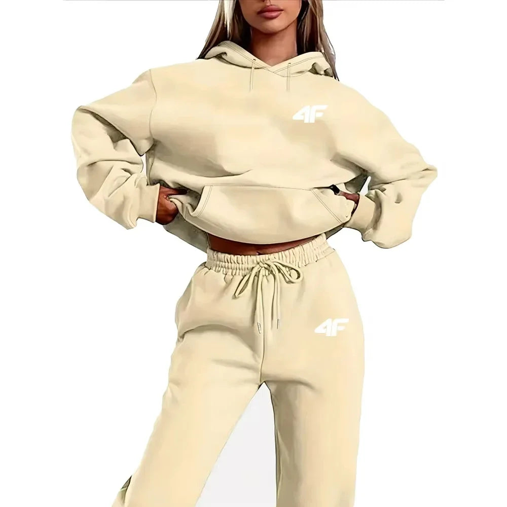 2025 4F New Arrival Spring Autumn 2 Piece Women Sets Two Pieces Sets Top And Pants Suits Outfits Clothing