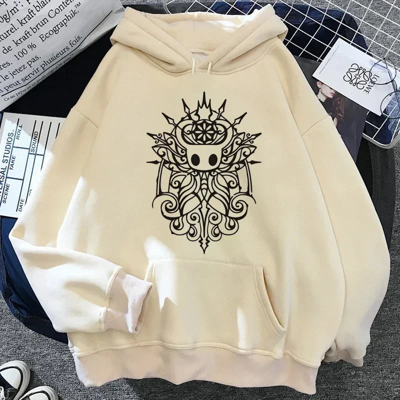 Hollow Knight Men's and Women's Same Hoodie Korean Y2k Aesthetics Autumn/Winter Hoodie Pattern Street Wear