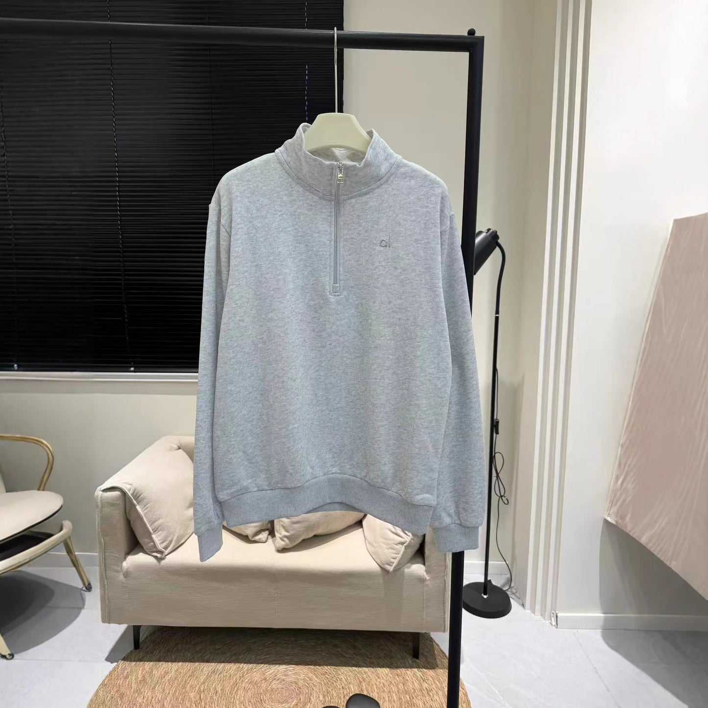 Ladies Hoodie Half Zipper 3D Lettering Versatile Street Style Long Sleeve Cotton Blend Comfortable Fit Autumn Winter New Arrival