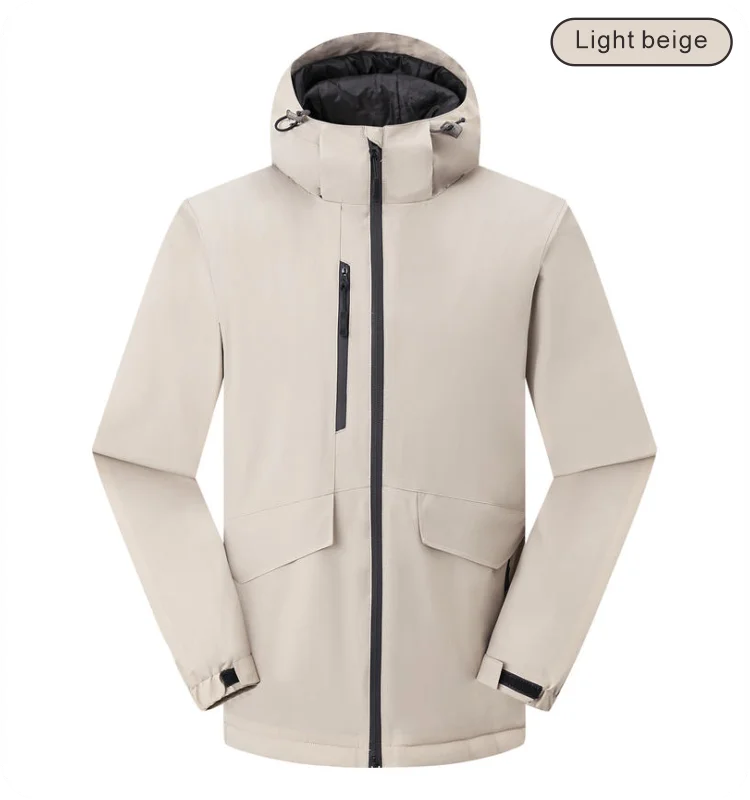 New down cotton jacket logo customization warm and waterproof fabric wear-resistant and breathable no fading