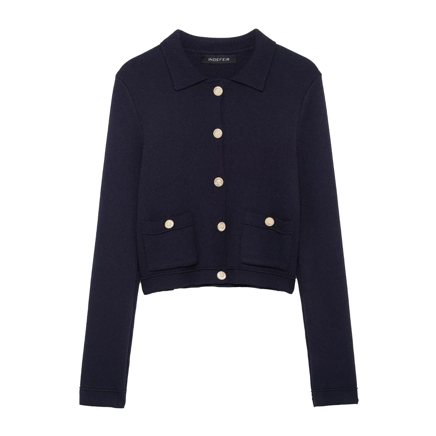 HH Elegant Women Knitted Jacket Skirt Suits 2025 Long Sleeve Pocket Cardigan Coat+Chic Mini Skirts Womens Knittwear Sets