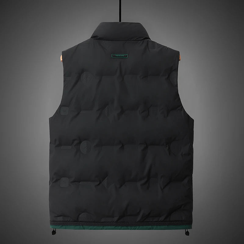 Winter Fashion Casual Men Down Vests Comfortable Warm White Duck Down Waistcoat Trend All-match Sleeveless Jacket High Quality