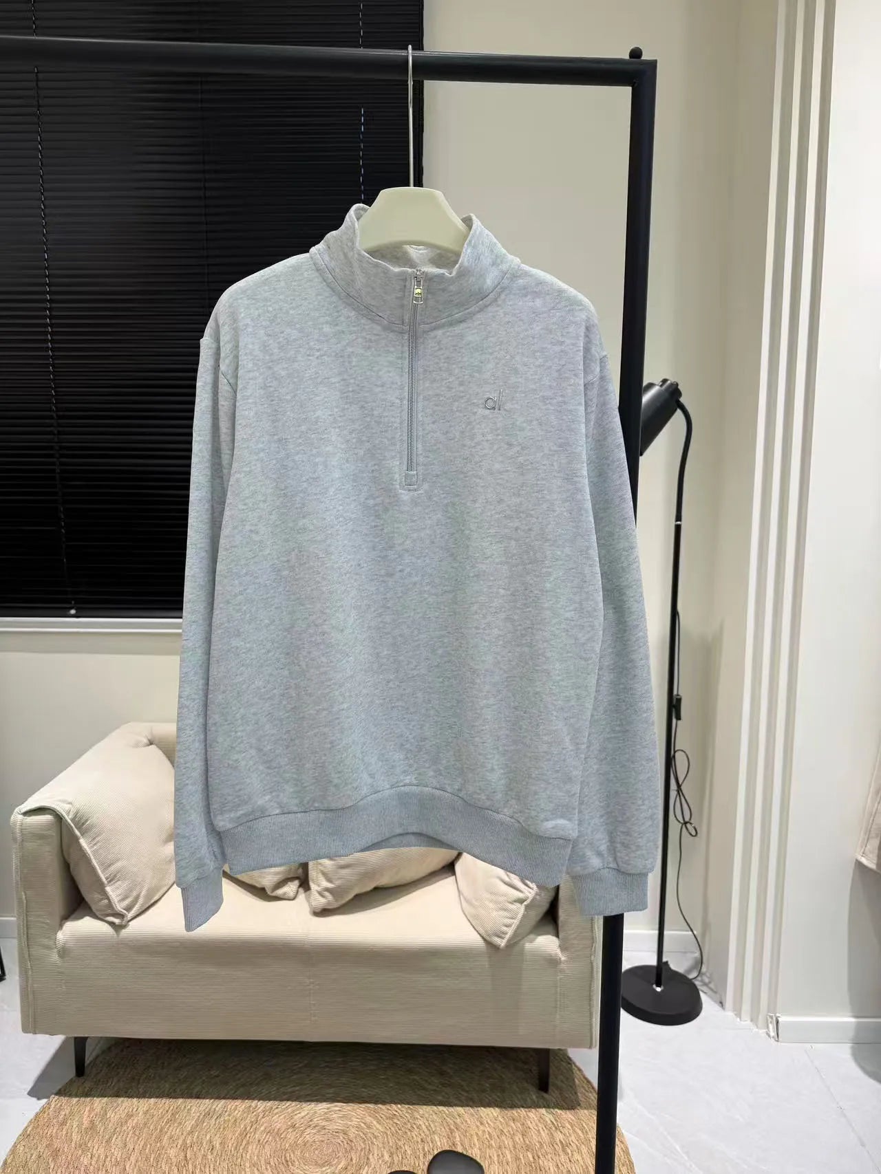 Ladies Hoodie Half Zipper 3D Lettering Versatile Street Style Long Sleeve Cotton Blend Comfortable Fit Autumn Winter New Arrival