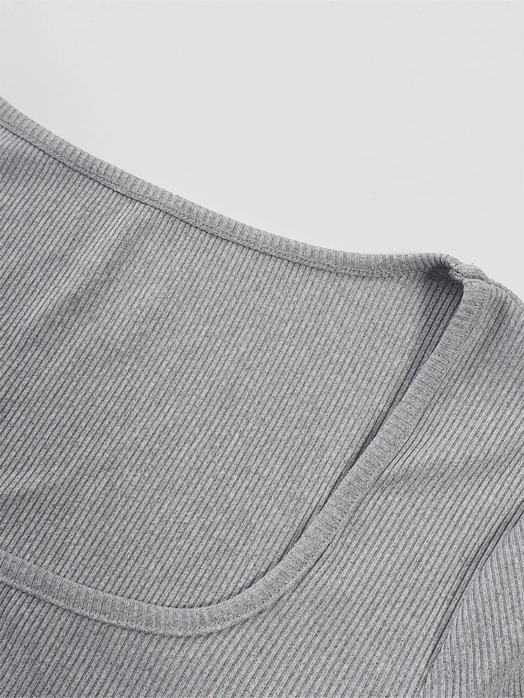 Ladies Casual Two-Piece Suit round Neck Long Sleeve Top with Wide Leg Pants Pure Color Straight Loose Trousers Elegant Outfit