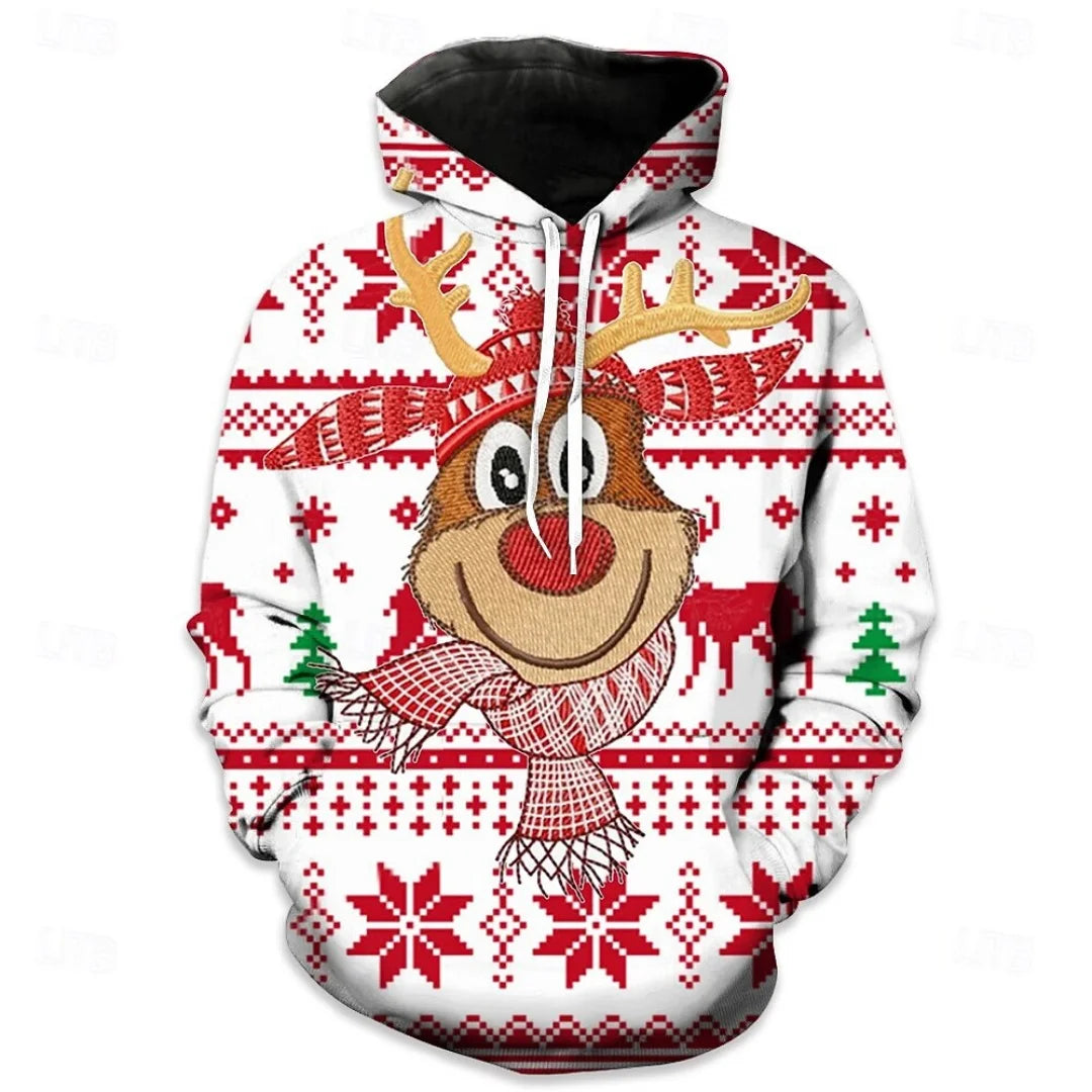 Women's Vintage Christmas Santa Print Sweatshirts Long Sleeve Crewneck Pullover Festive Street Style Spring Fall Holiday Fashion