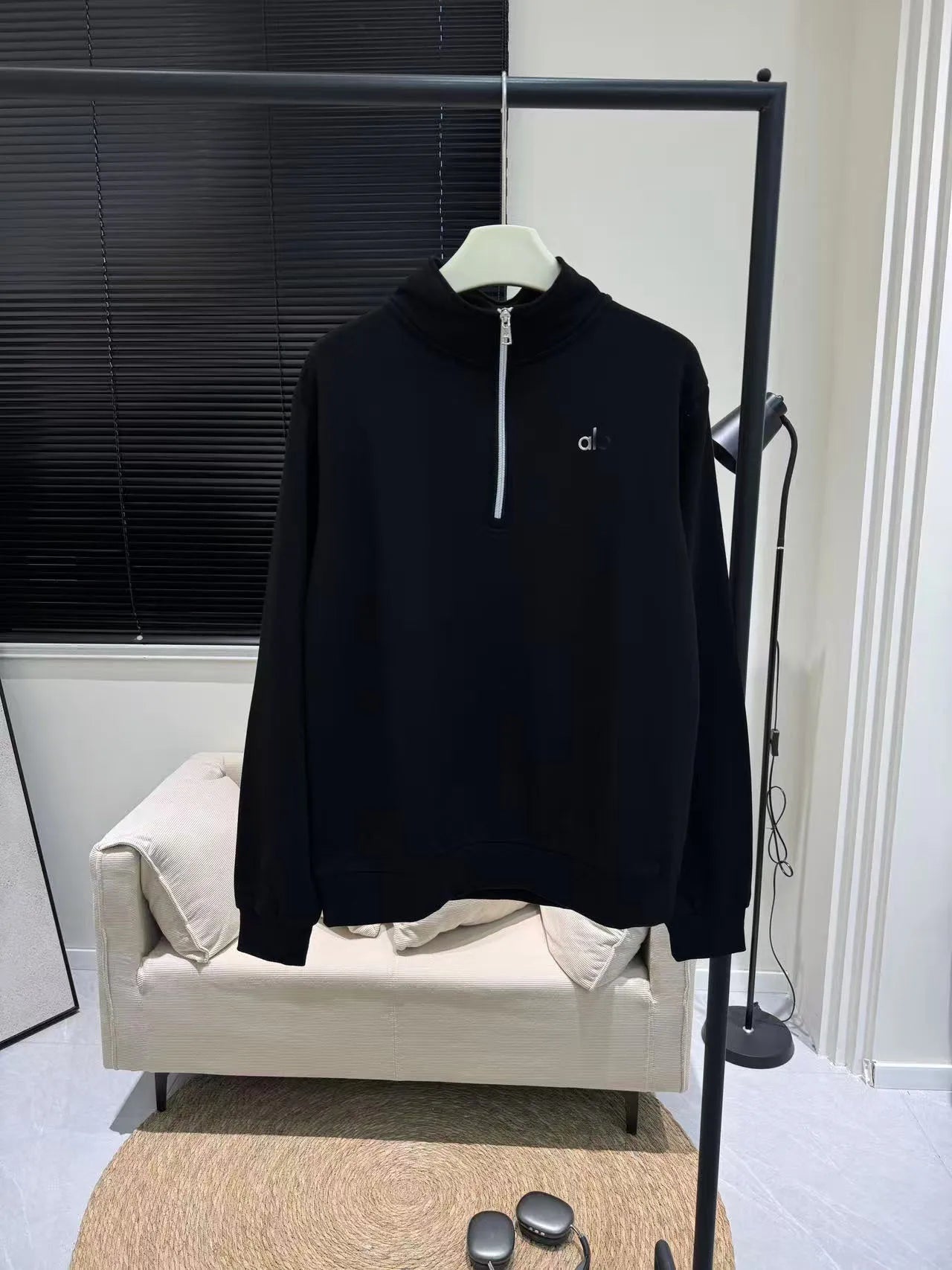 Ladies Hoodie Half Zipper 3D Lettering Versatile Street Style Long Sleeve Cotton Blend Comfortable Fit Autumn Winter New Arrival