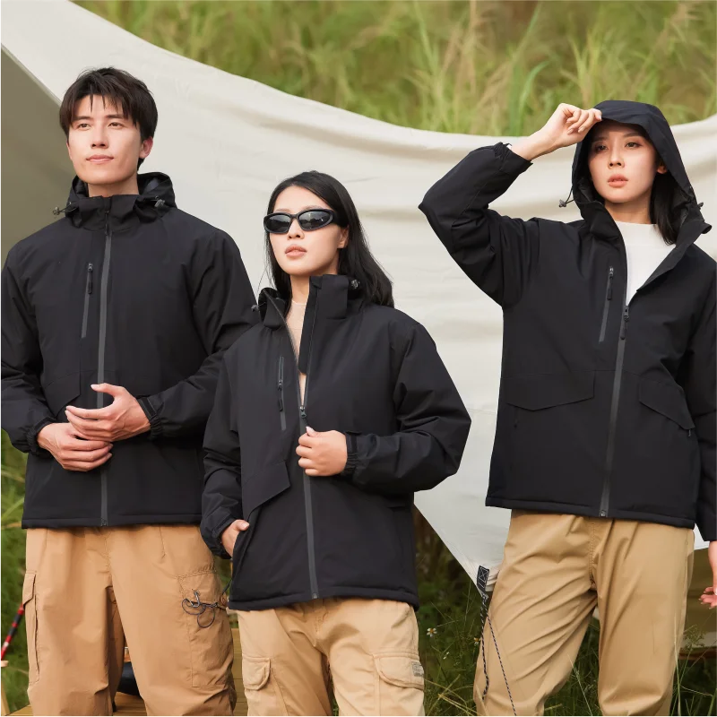 New down cotton jacket logo customization warm and waterproof fabric wear-resistant and breathable no fading