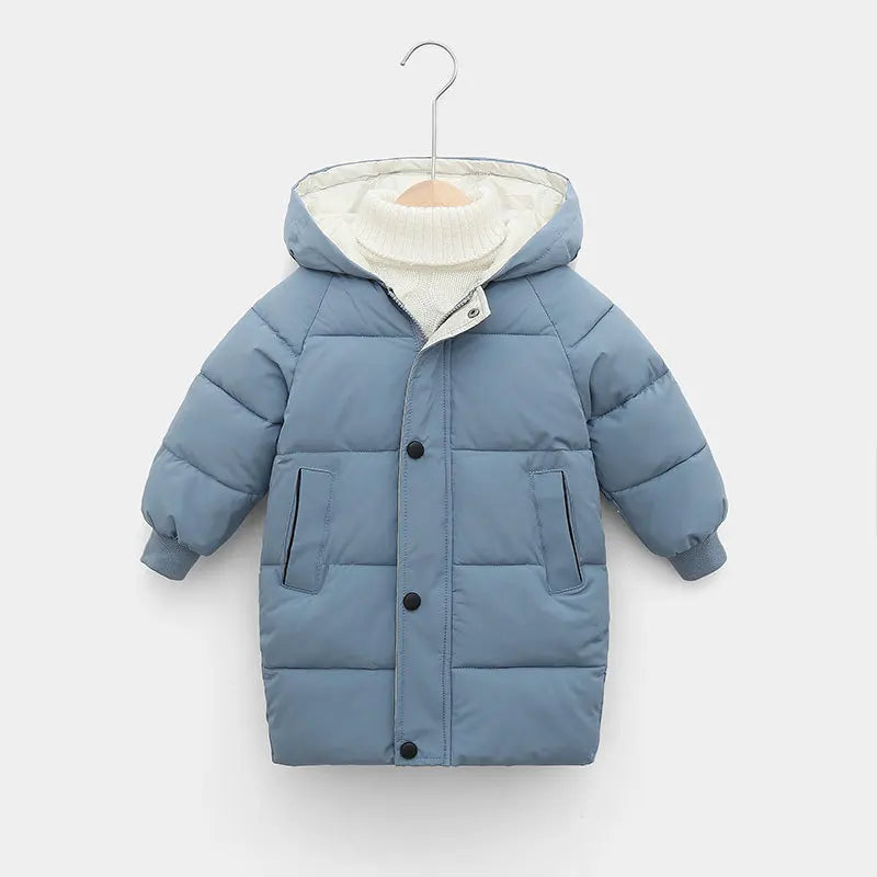 OLEKID 2025 Autumn Winter Children Boys Jacket Hooded Down Cotton Thick Warm Girls Parka 1-10 Years Kids Baby Outerwear Coat