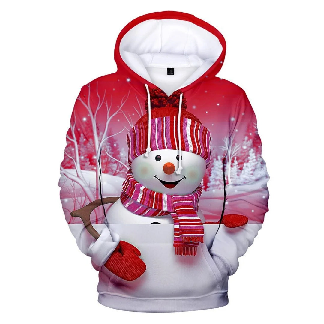 Women's Vintage Christmas Santa Print Sweatshirts Long Sleeve Crewneck Pullover Festive Street Style Spring Fall Holiday Fashion