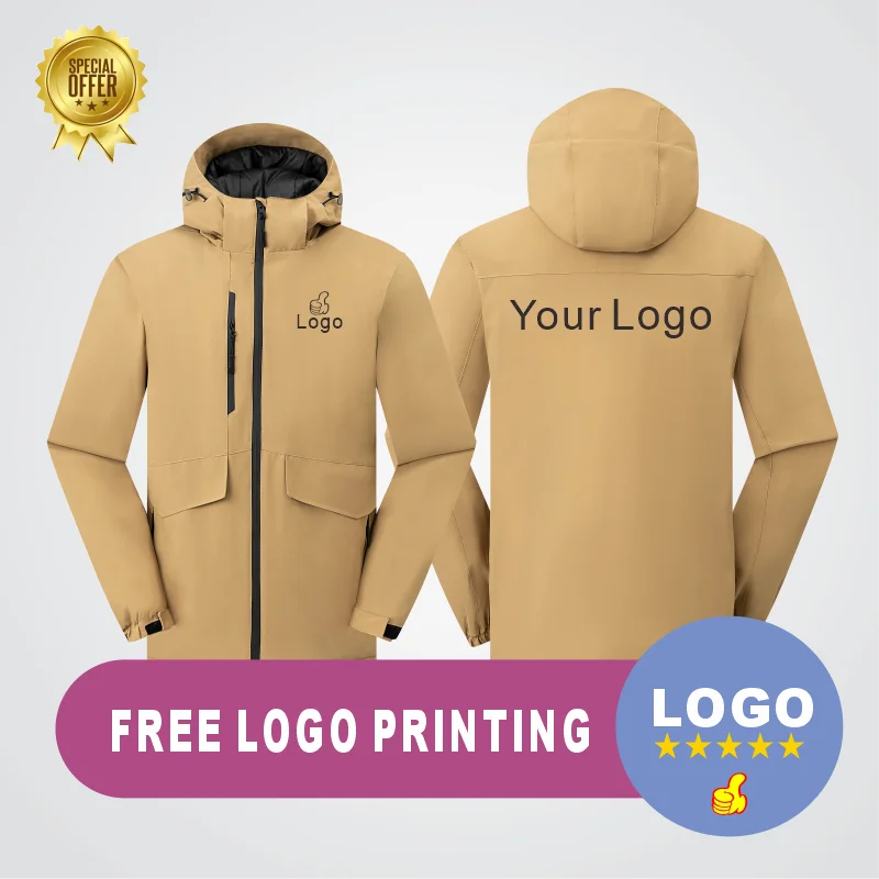 New down cotton jacket logo customization warm and waterproof fabric wear-resistant and breathable no fading