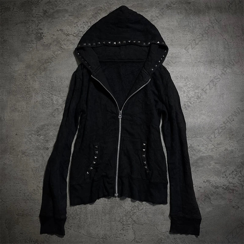 Street Fashion Vintage Woman Clothes Hoodies Y2K Clothes Harajuku Gothic Hip Hop Graphic Chix Hoodies Sweatshirts Casual Jacket