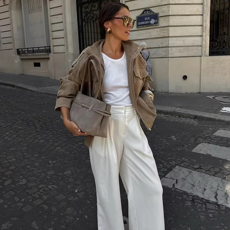 Autumn Women's Jackets 2025 New Coats Fashion Loose Youth Autumn Street Warm Jackets Women's Chic Youth Travel Outerwear Coats