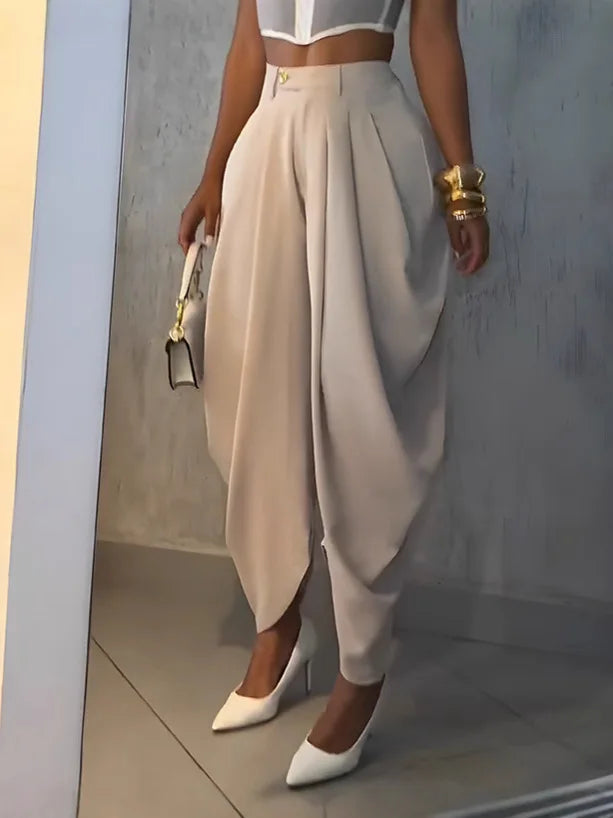 Women High Waist Jogger Loose Long Harlen Pants 2025 Fall Autumn OL Work Fashion Active Casual Street Trousers