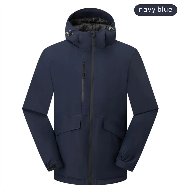 New down cotton jacket logo customization warm and waterproof fabric wear-resistant and breathable no fading