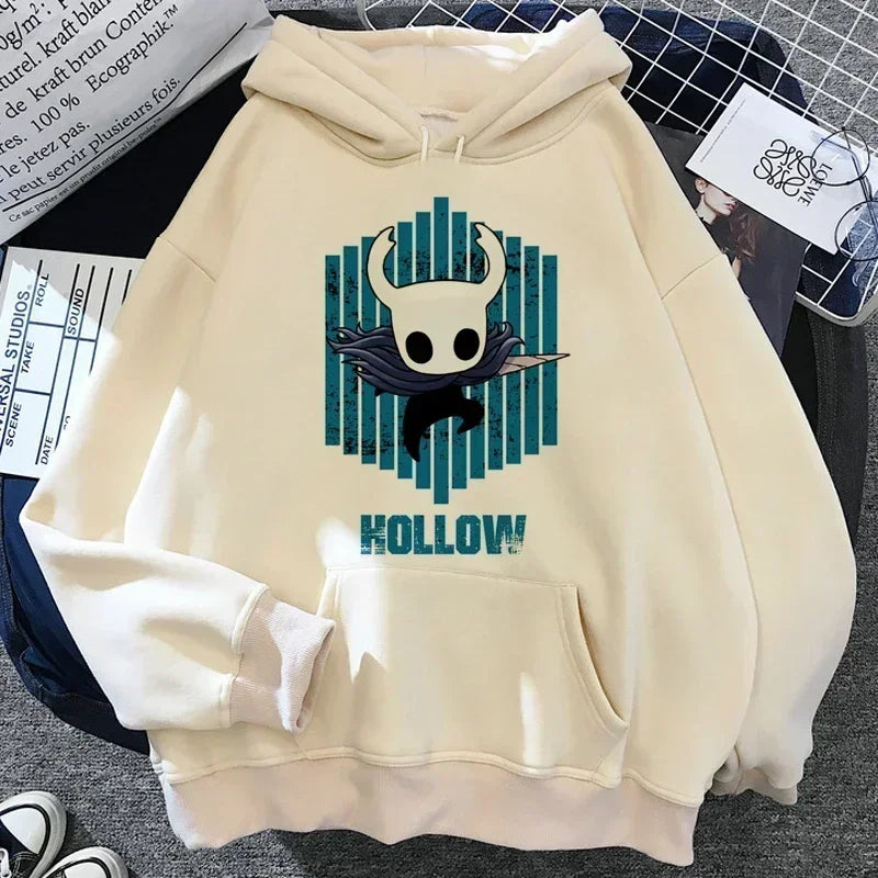 Hollow Knight Men's and Women's Same Hoodie Korean Y2k Aesthetics Autumn/Winter Hoodie Pattern Street Wear