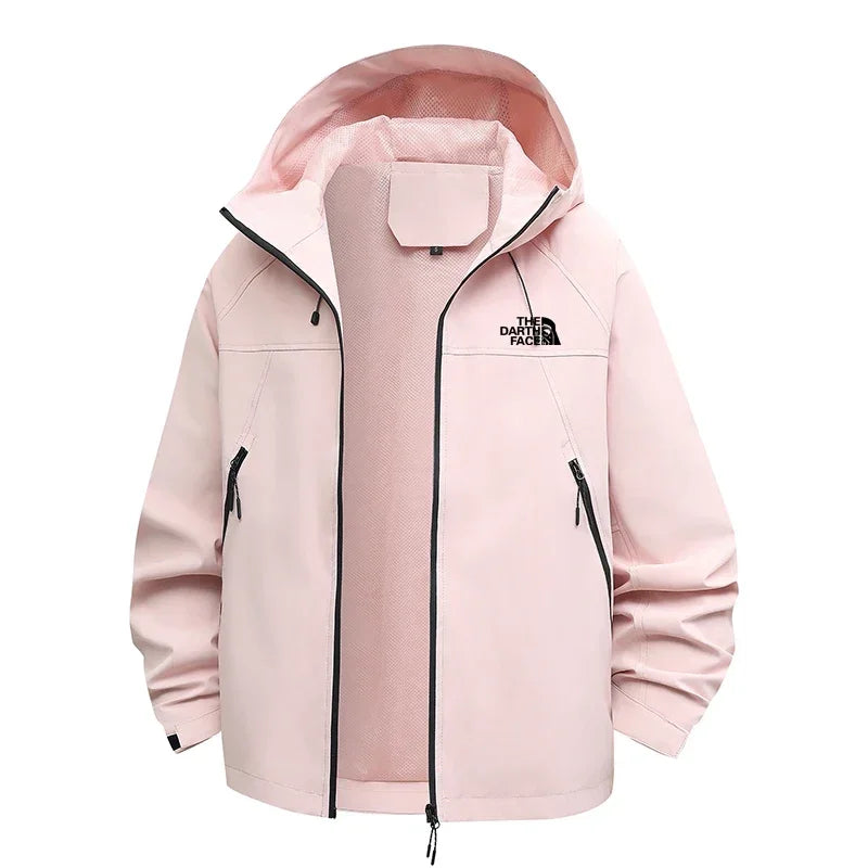 New spring and autumn men's casual jacket, outdoor fashionable windproof and waterproof printed high-quality cycling men's coat