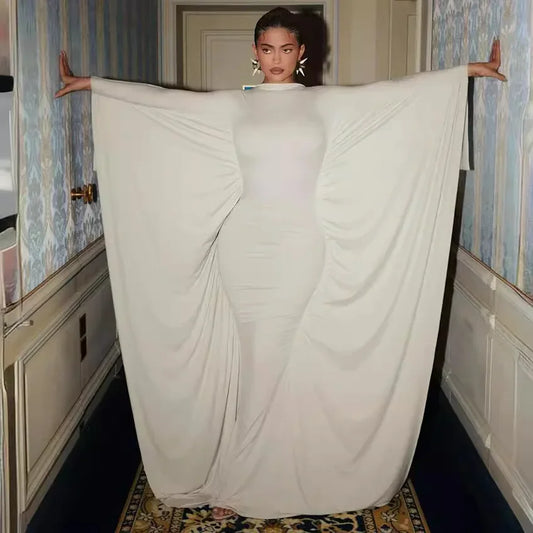 Elegant Autumn Women's Dress Trendy Show Style Comfortable Batwing Version Party Dress