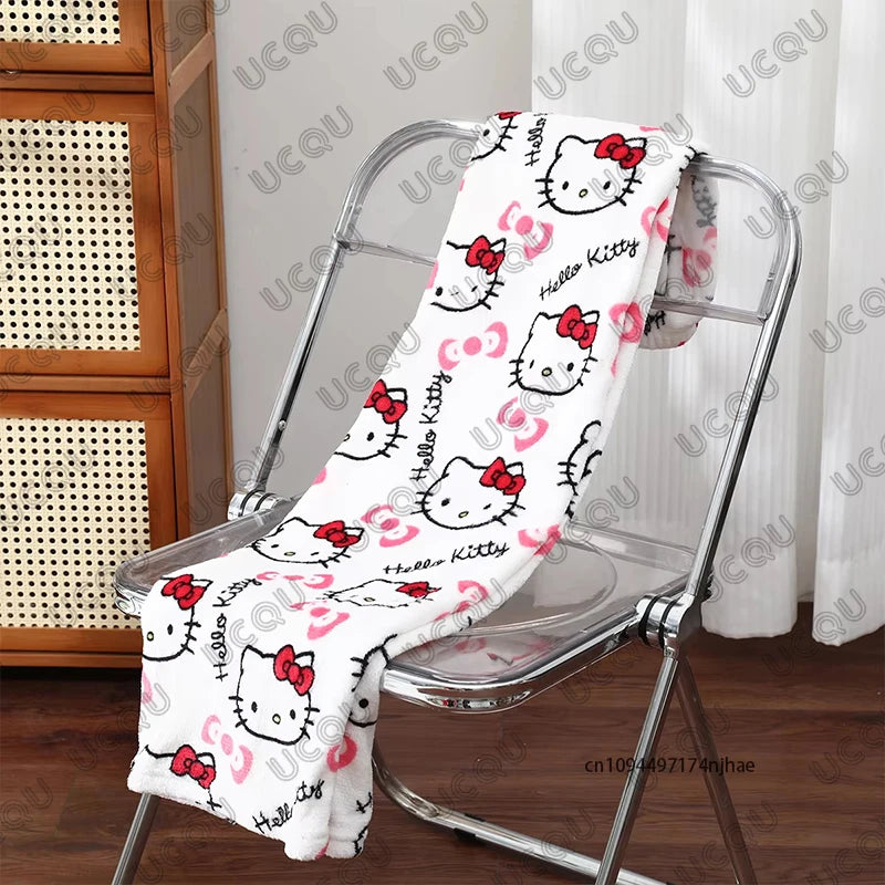 2026 Cartoon Anime Y2K Hello Kitty Pajamas Pants For Women Autumn Winter Christmas Couple Flannel Trousers Casual Home Clothes