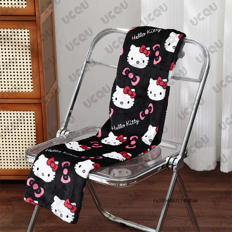 2026 Cartoon Anime Y2K Hello Kitty Pajamas Pants For Women Autumn Winter Christmas Couple Flannel Trousers Casual Home Clothes