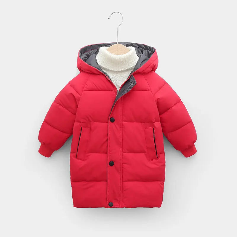 OLEKID 2025 Autumn Winter Children Boys Jacket Hooded Down Cotton Thick Warm Girls Parka 1-10 Years Kids Baby Outerwear Coat
