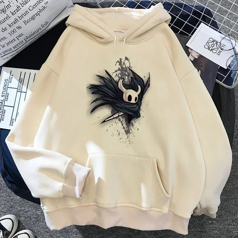 Hollow Knight Men's and Women's Same Hoodie Korean Y2k Aesthetics Autumn/Winter Hoodie Pattern Street Wear