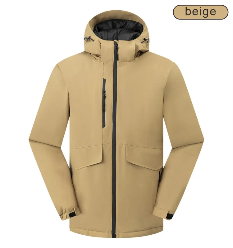 New down cotton jacket logo customization warm and waterproof fabric wear-resistant and breathable no fading