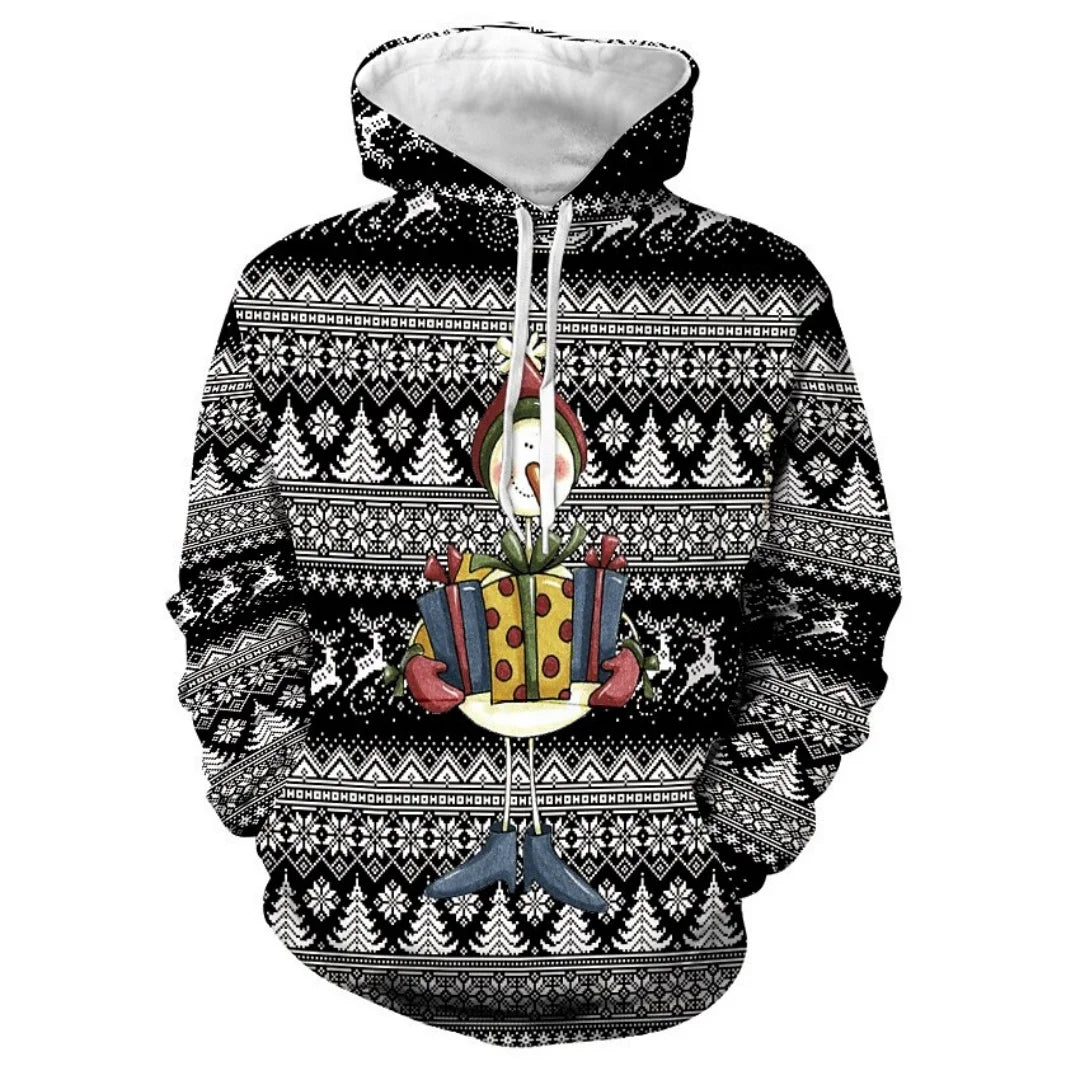 Women's Vintage Christmas Santa Print Sweatshirts Long Sleeve Crewneck Pullover Festive Street Style Spring Fall Holiday Fashion