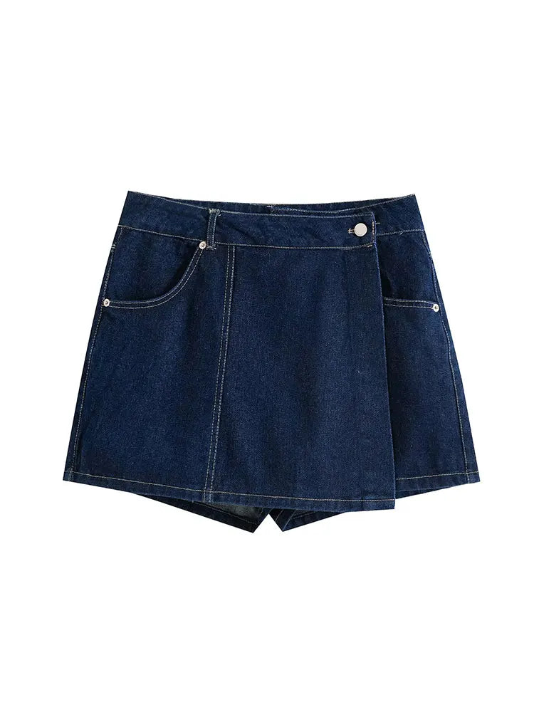 Nlzgmsj  Summer Women's Casual Sets Fashion Mini Skirt Shorts Sets Denim Short Shirt Top Sets For Women Street Women Outfit