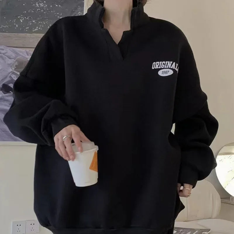 Women's Fleece Lined Hoodie And Pants Set Casual Sportswear For Running Autumn Winter New Fashion Street Style Two Piece Outfit