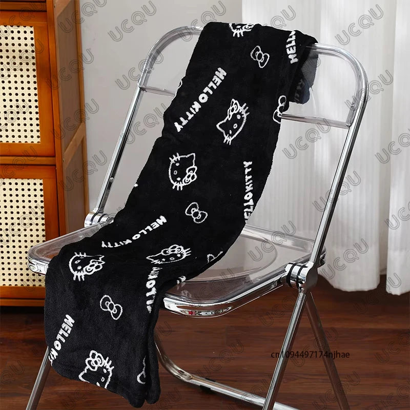 2026 Cartoon Anime Y2K Hello Kitty Pajamas Pants For Women Autumn Winter Christmas Couple Flannel Trousers Casual Home Clothes