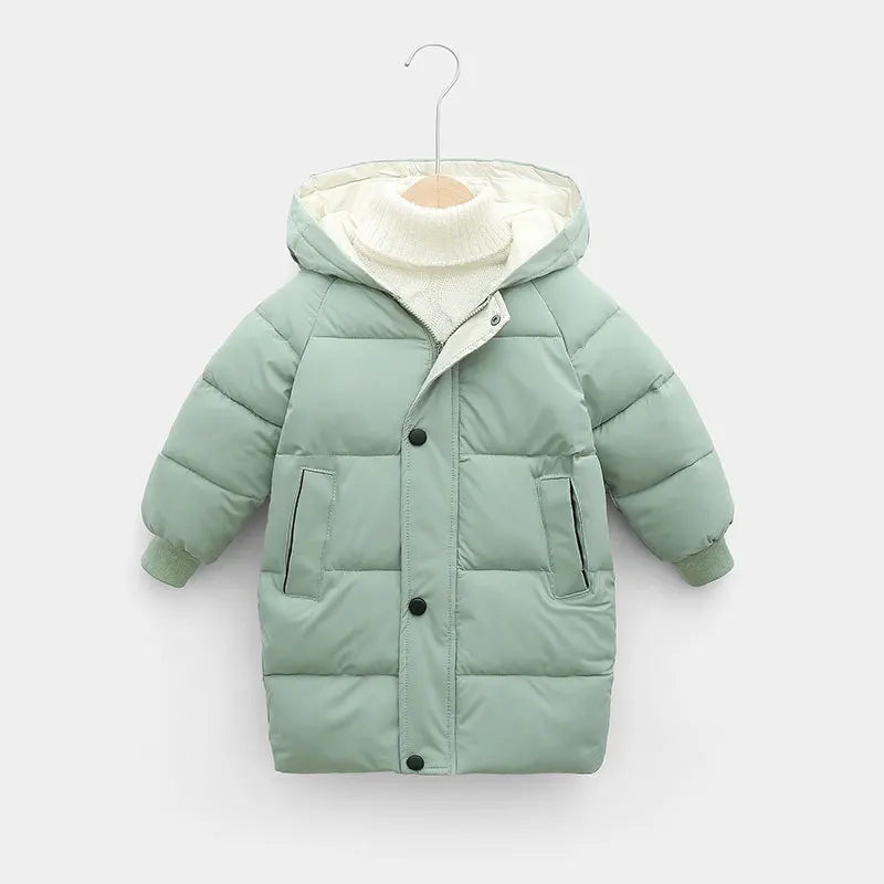 OLEKID 2025 Autumn Winter Children Boys Jacket Hooded Down Cotton Thick Warm Girls Parka 1-10 Years Kids Baby Outerwear Coat