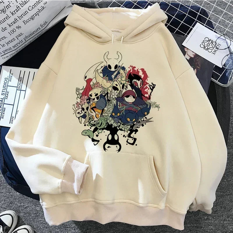 Hollow Knight Men's and Women's Same Hoodie Korean Y2k Aesthetics Autumn/Winter Hoodie Pattern Street Wear
