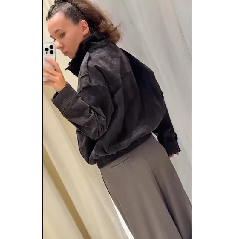 Autumn Women's Jackets 2025 New Coats Fashion Loose Youth Autumn Street Warm Jackets Women's Chic Youth Travel Outerwear Coats