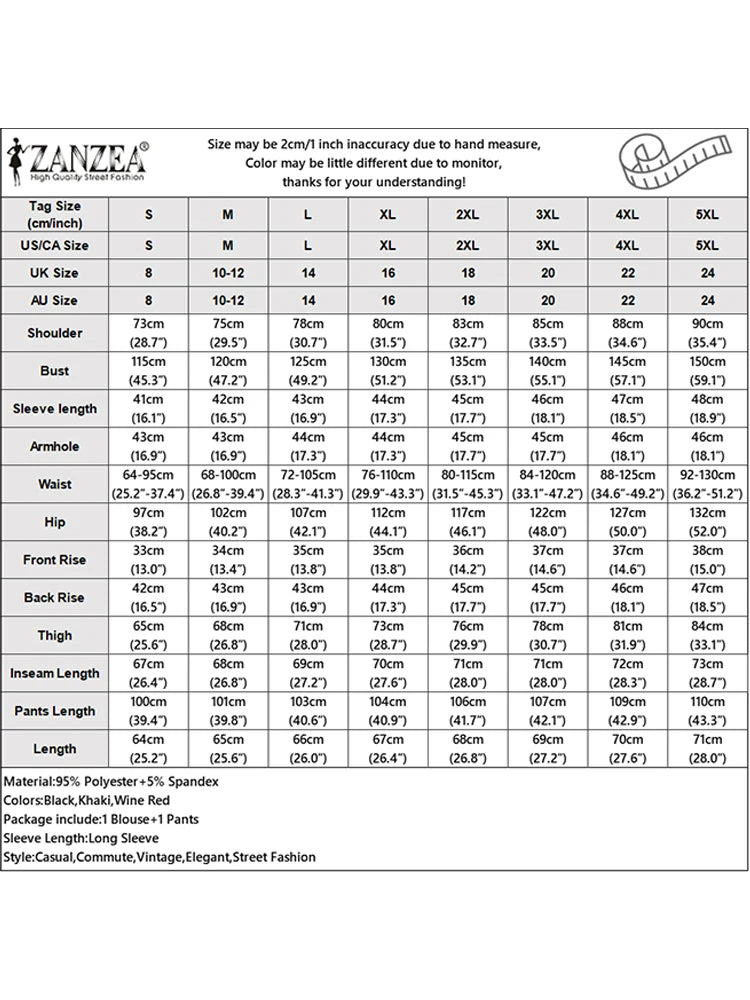 ZANZEA Elegant Pant Sets Women Long Sleeve V-Neck Pullovers Long Pants Knitted 2pcs 2025 Fashion Casual Autumn Streetwear Outfit