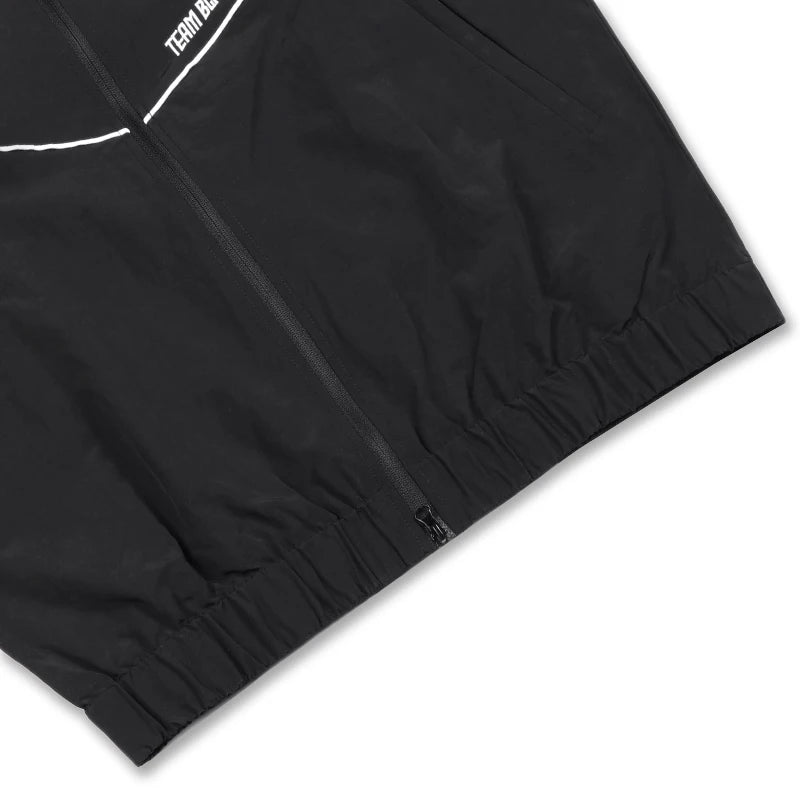 Jinx Team Black Windbreaker Track Jacket Long Sleeve Tops Unisex Sports Coat Embroidery Outerwears Men Women Activewear Clothing